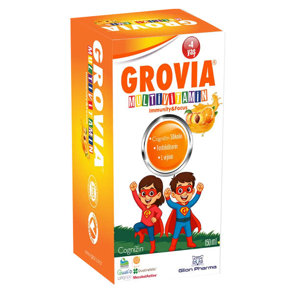 Glion Grovia Multivitamin Syrup for Daily Wellness 150 ml