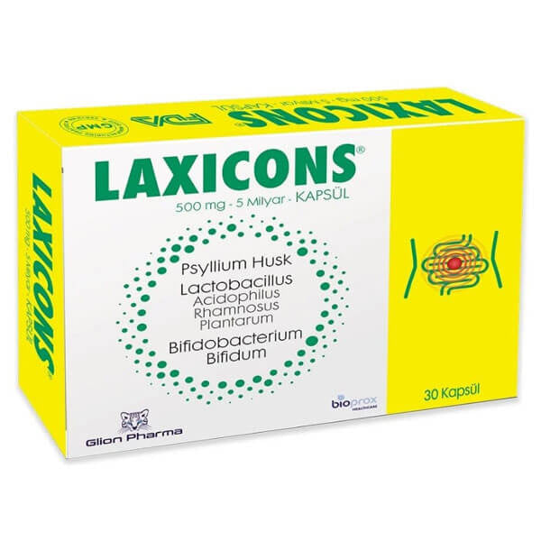 Glion Pharma Laxicons Herbal Support Capsules - 30 Count