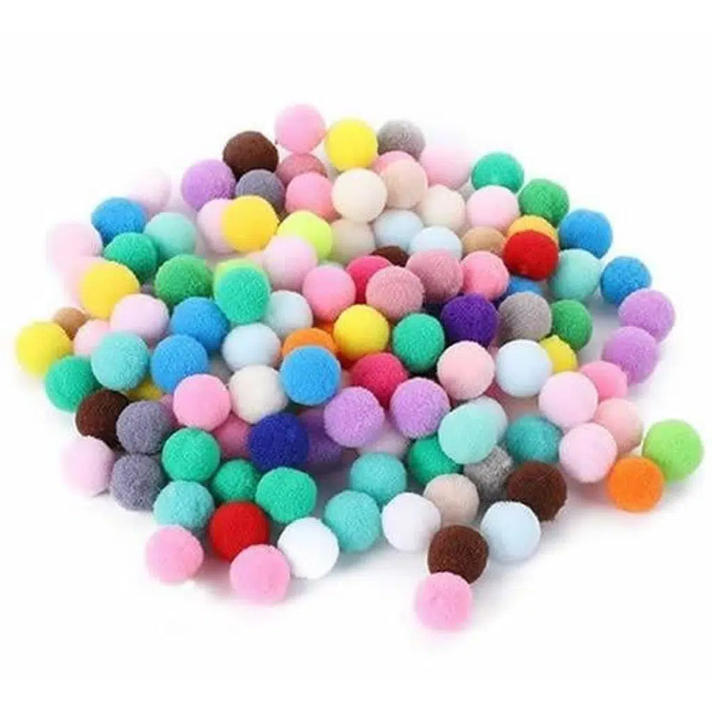 Glipet Colorful Pompom Cat Toy Balls 4-Pack 5cm