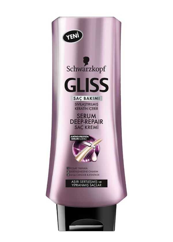 Gliss Serum Deep Repair Hair Care Product - Deep Repair for Damaged Hair, 12.18 fl oz