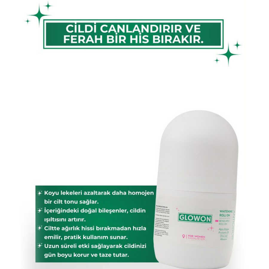 Glowon Brightening Roll-On Deodorant for Women 50 ml