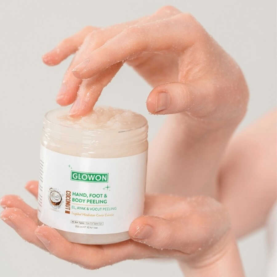 Glowon Coconut Hand Foot and Body Peeling Smoothing Scrub 300 ml