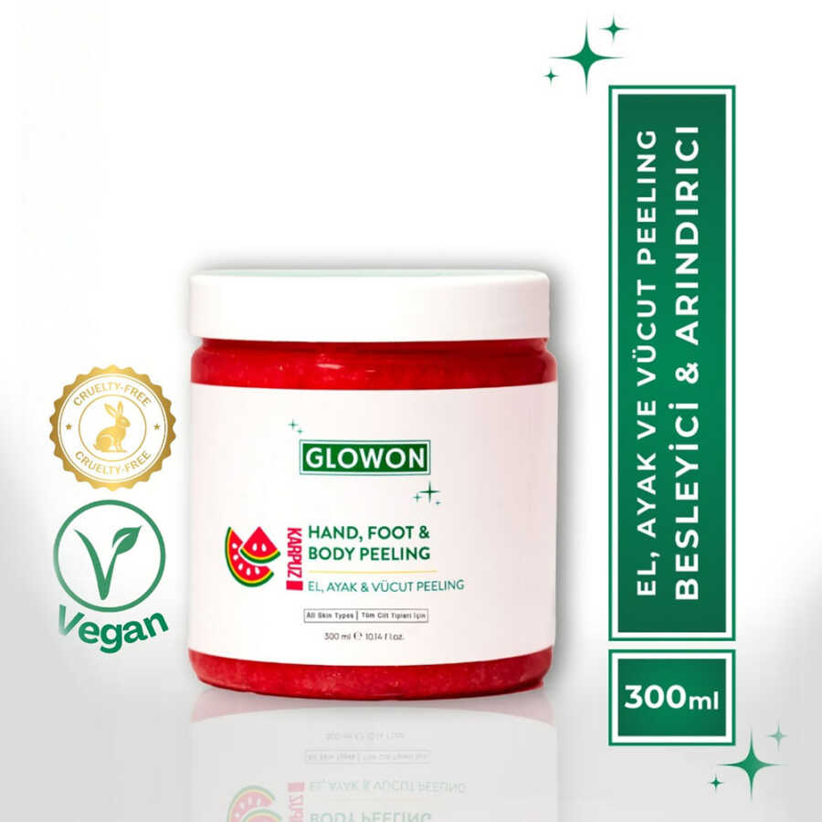 Glowon Watermelon Hand Foot & Body Scrub Smoothing Peeling 300ml