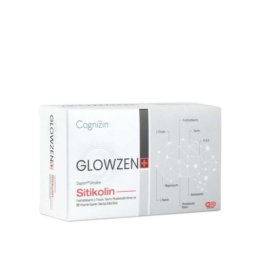 Glowzen Cognizin Citicoline Focus Support Supplement 60 Capsules
