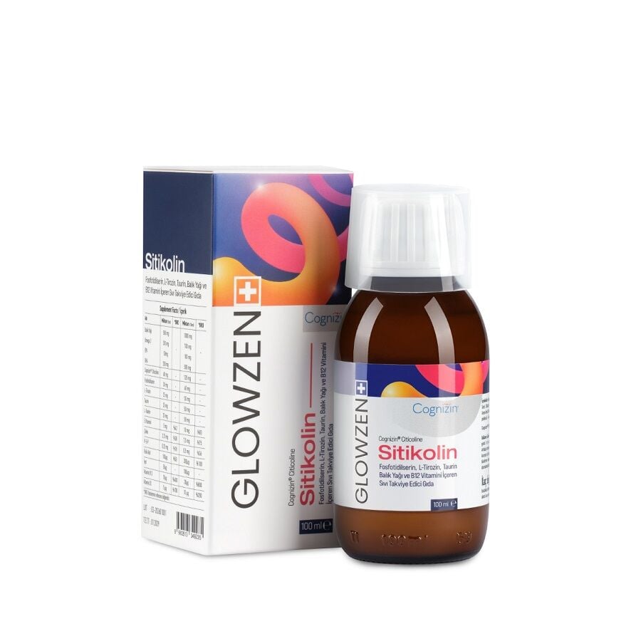 Glowzen+ Cognizin Citicoline Liquid Supplement 100ml