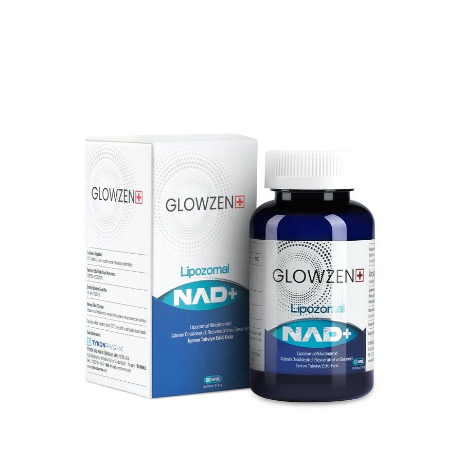 Glowzen+ Liposomal NAD+ with Resveratrol 60 Capsules