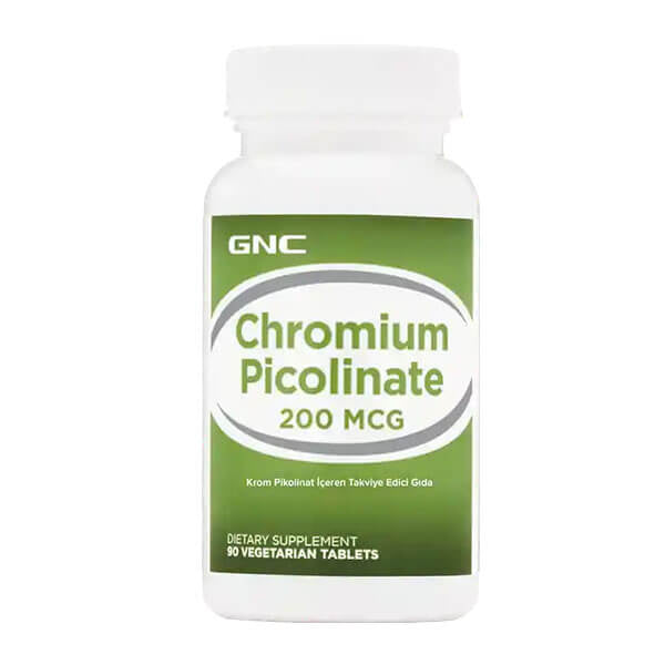 GNC Chromium Picolinate 200 mcg Dietary Supplement 90 Tablets
