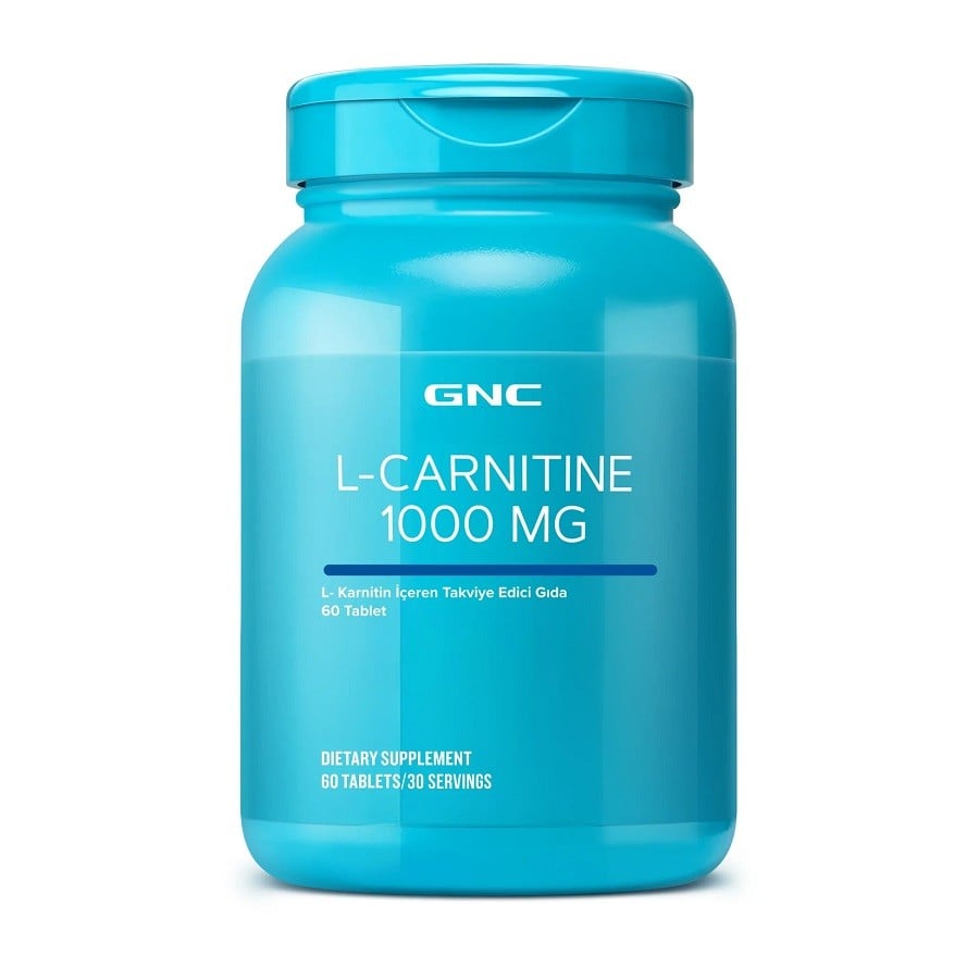 GNC L-Carnitine 1000 mg 60 Tablets Dietary Supplement