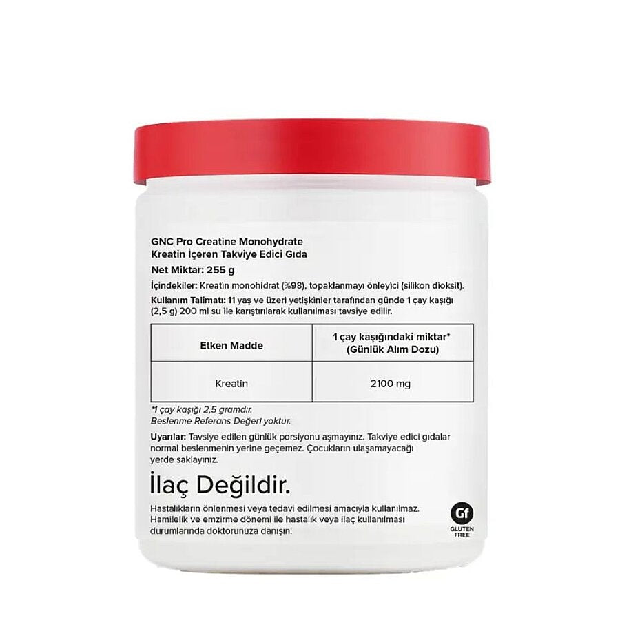 GNC Pro Creatine Monohydrate Micronized Powder 255g