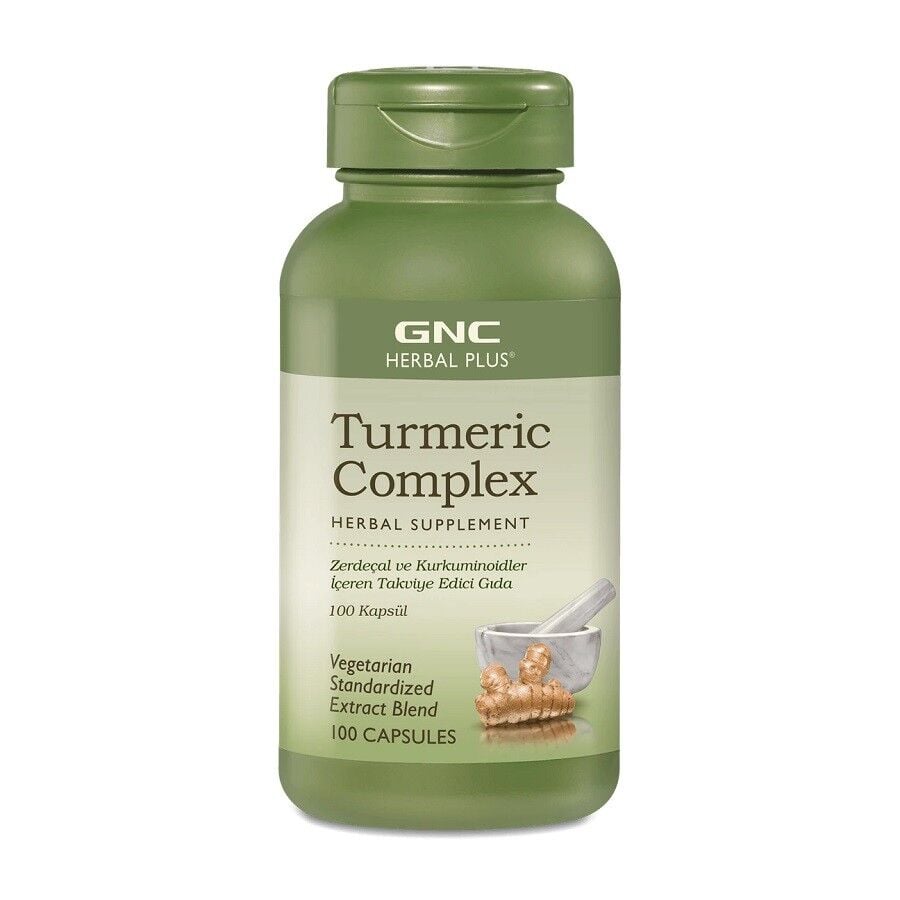 GNC Turmeric Complex Herbal Supplement 100 Capsules