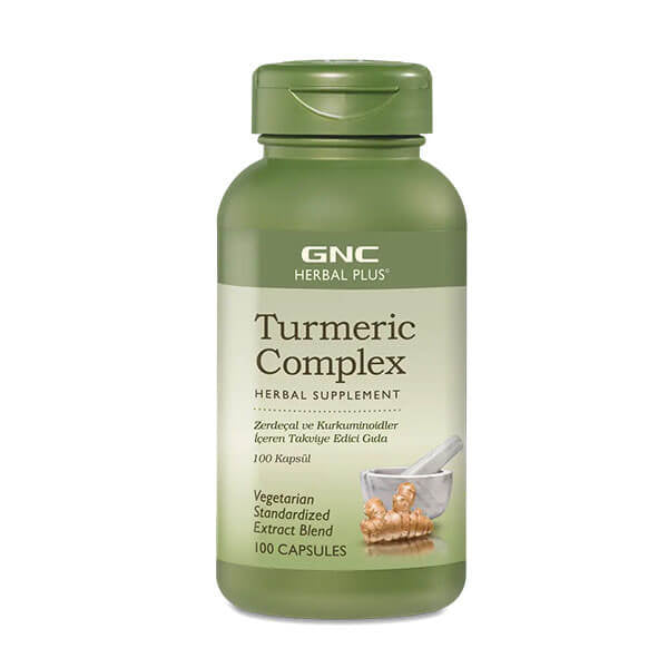 GNC Turmeric Complex Herbal Supplement 100 Capsules