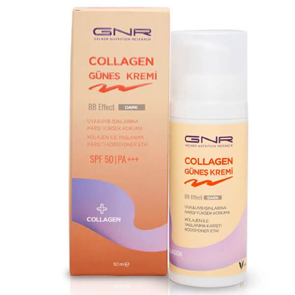 Gnr Collagen BB Cream SPF 50 Tinted Sunscreen Dark 50ml