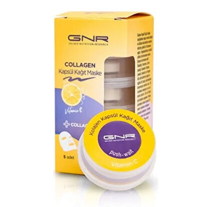 Gnr Collagen Capsule Sheet Mask Set for Nourished Skin 5-Pack