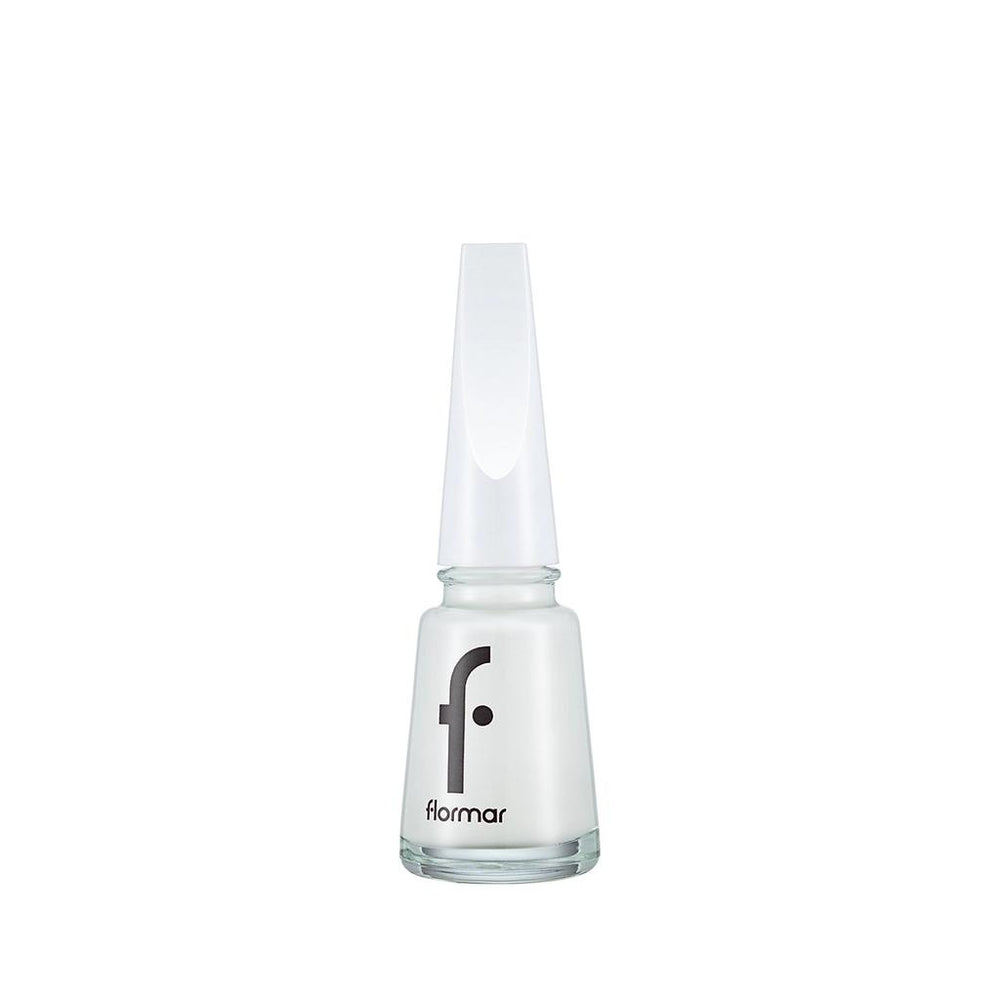 Flormar Nail Enamel Highly Pigmented Polish 400 Bright White