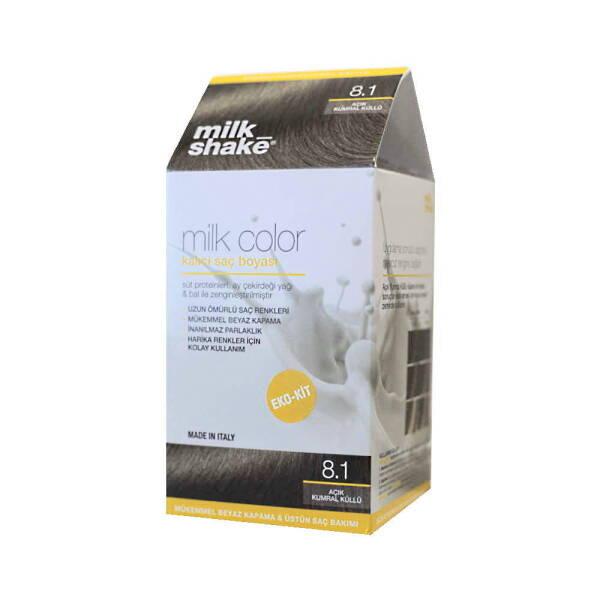 Milk Shake Milk Color 8.1 Açık Kumral Küllü Hair Dye - Long Lasting, Nourishing At-Home Hair Coloring Kit - Hair Dye