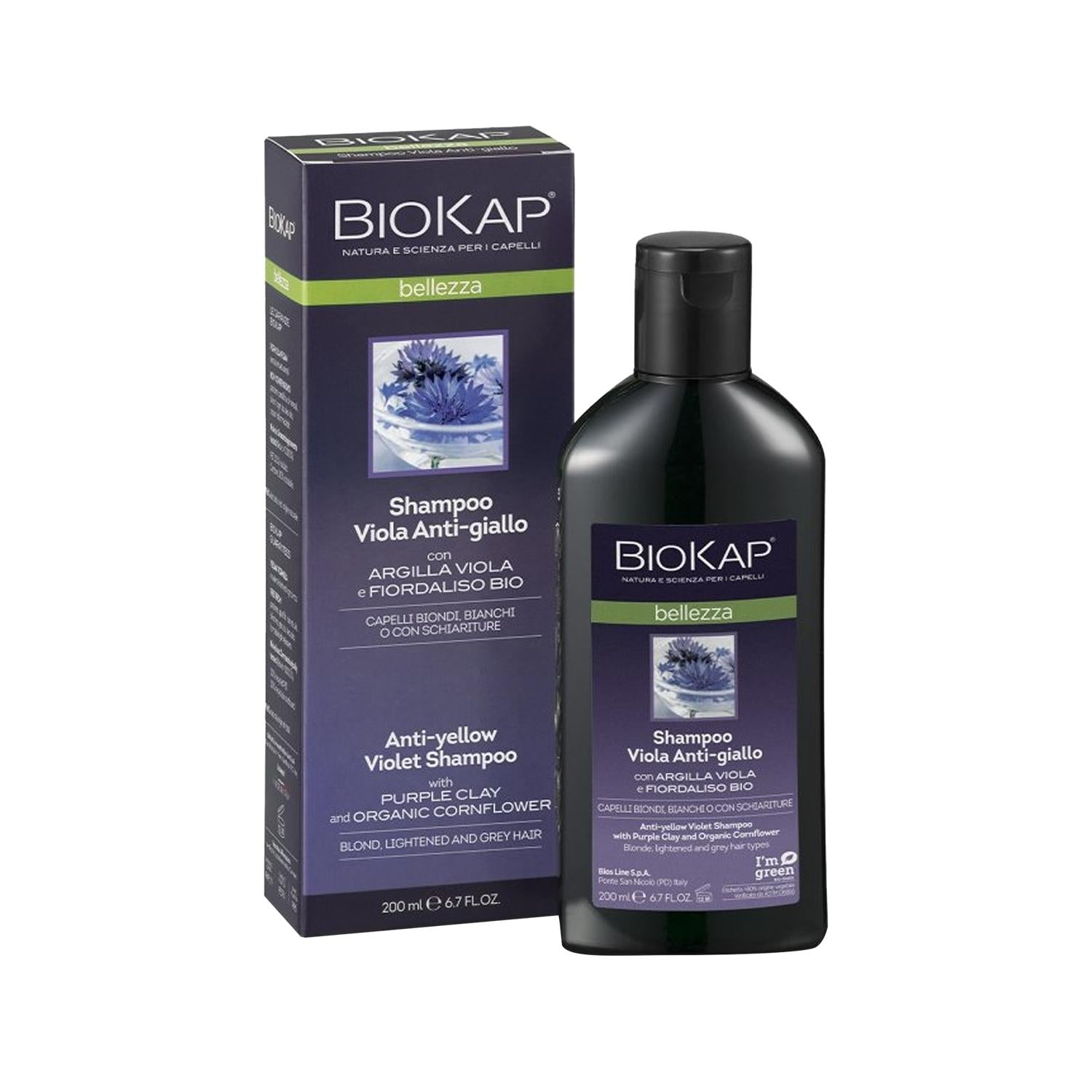 Biokap Biokap Bellezza Purple Shampoo 200ml - Anti-Yellowing, Color-Protecting Hair Care Biokap Purple Shampoo - Anti-Yellowing Hair Care Purple shampoo, Anti-yellowing shampoo, Biokap Bellezza, Color-protecting hair care, Mor şampuan, Hair color maintenance, Brassy tone reduction, Color-treated hair, Hair care products, Beauty and personal care, Hair maintenance, Blonde hair care, Highlighted hair care