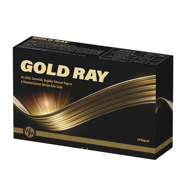 World Medicine Gold Ray Royal Jelly & Garlic Capsules 20 Count
