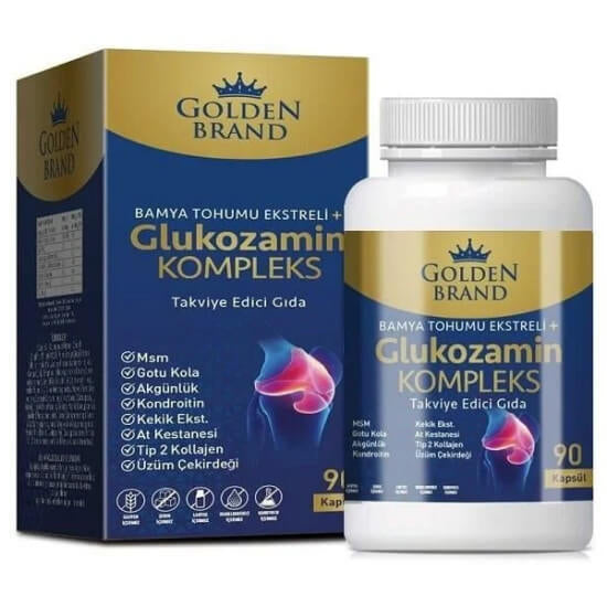 Golden Brand Bamya Tohumu Glucosamine Complex 90 Capsules