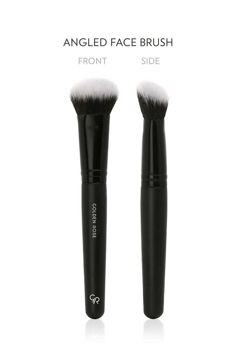 Golden Rose Angled Face Brush for Seamless Contouring