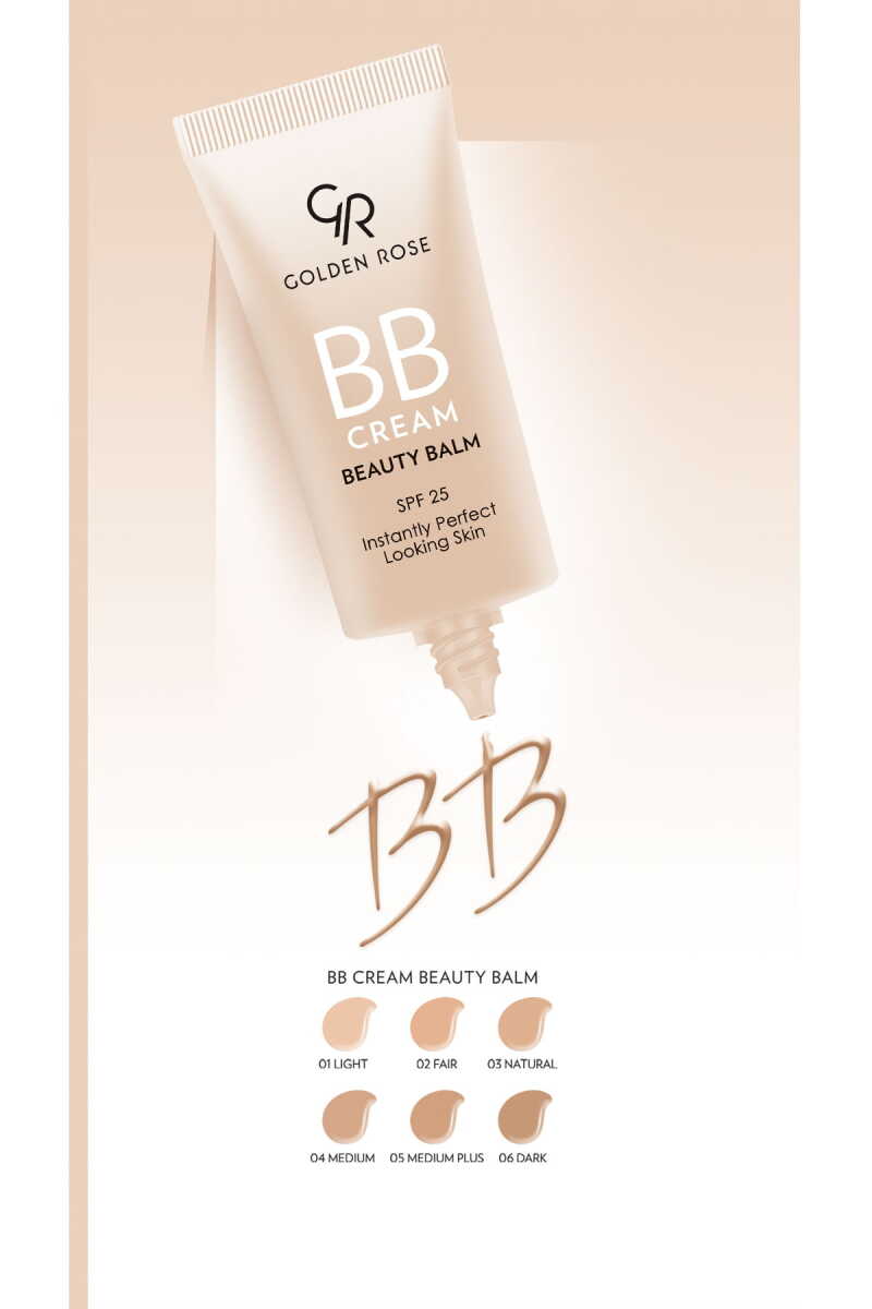 Golden Rose BB Cream Beauty Balm Medium Plus SPF 25 30ml