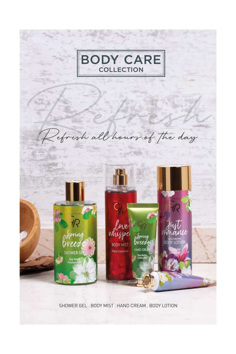 Golden Rose Love Whisper Body Mist with Red Berry and Peach Scent