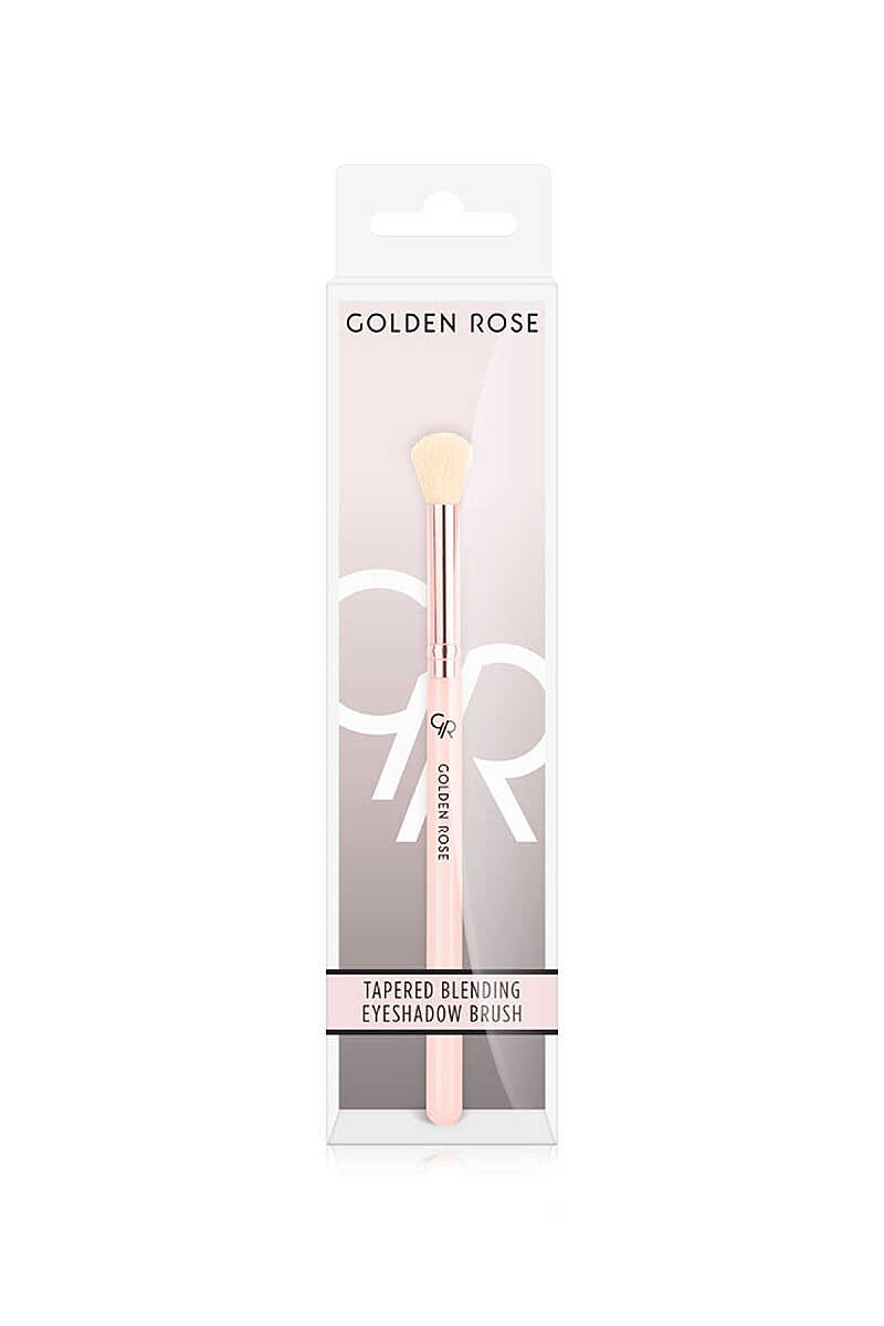 Golden Rose Nude Look Tapered Blending Eyeshadow Brush for Soft Color Blending