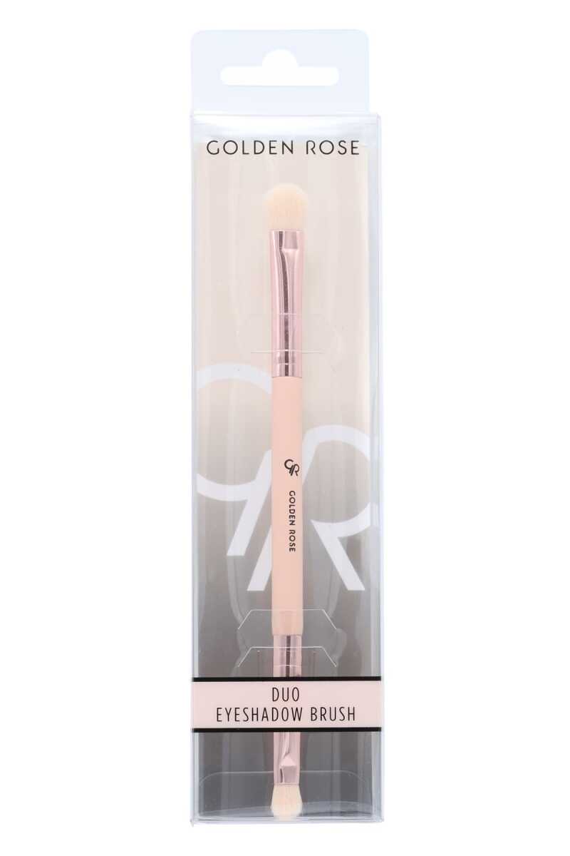 Golden Rose Duo Eyeshadow Brush for Seamless Blending