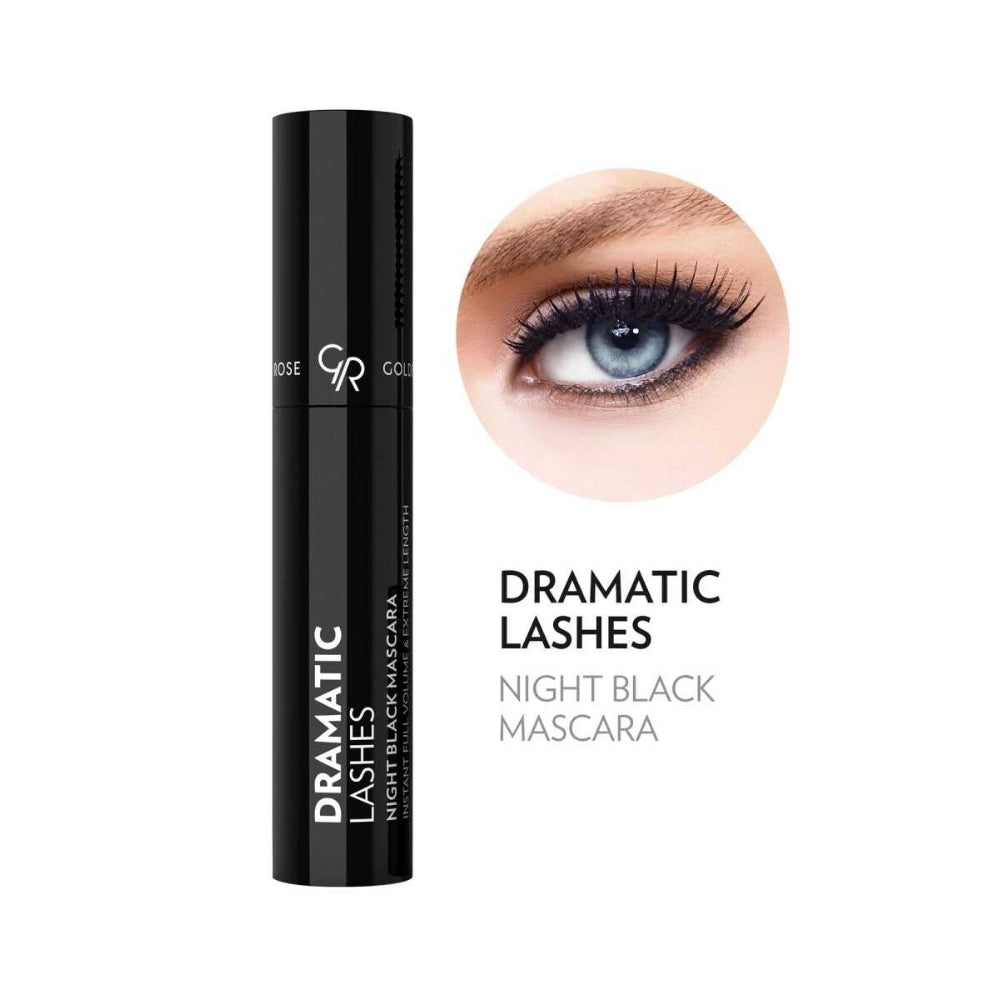 Golden Rose Dramatic Lashes Night Mascara in Black