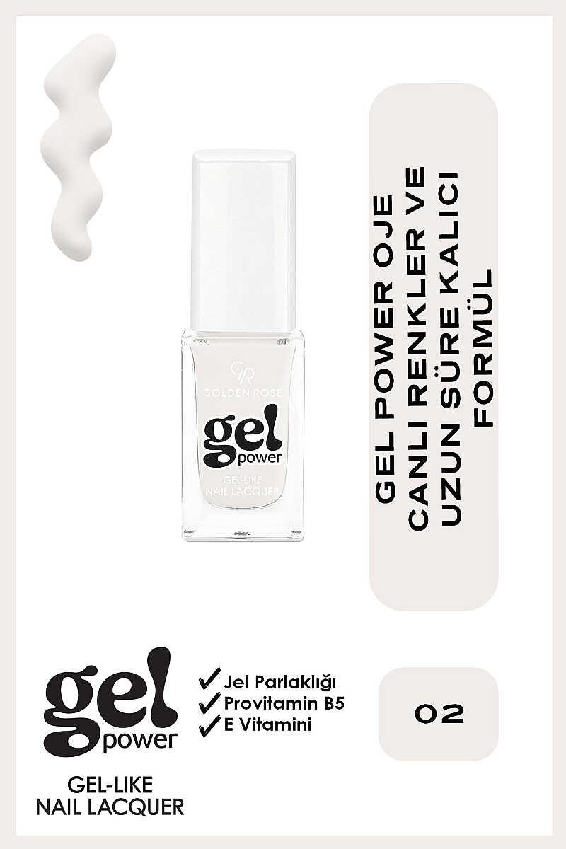 Golden Rose Gel Power Gel-Like Nail Color No:02 10.2ml