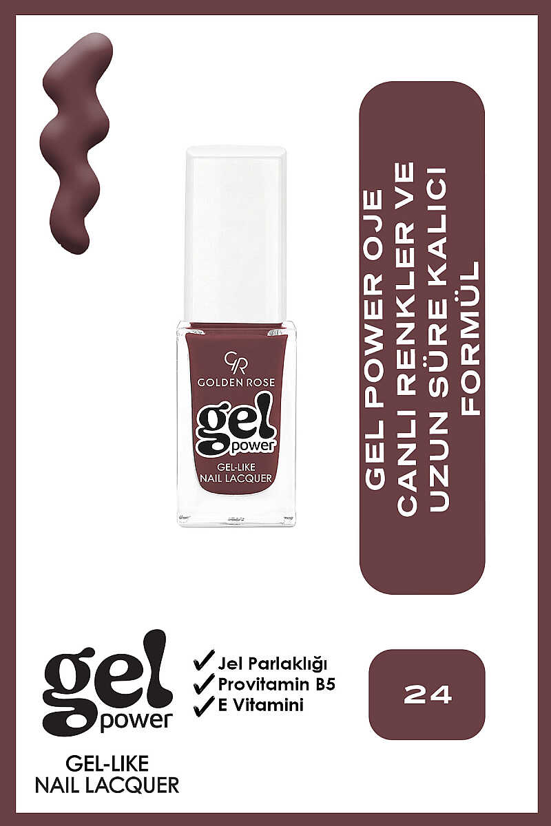 Golden Rose Gel Power Gel-Like Nail Color No:24 10.2ml