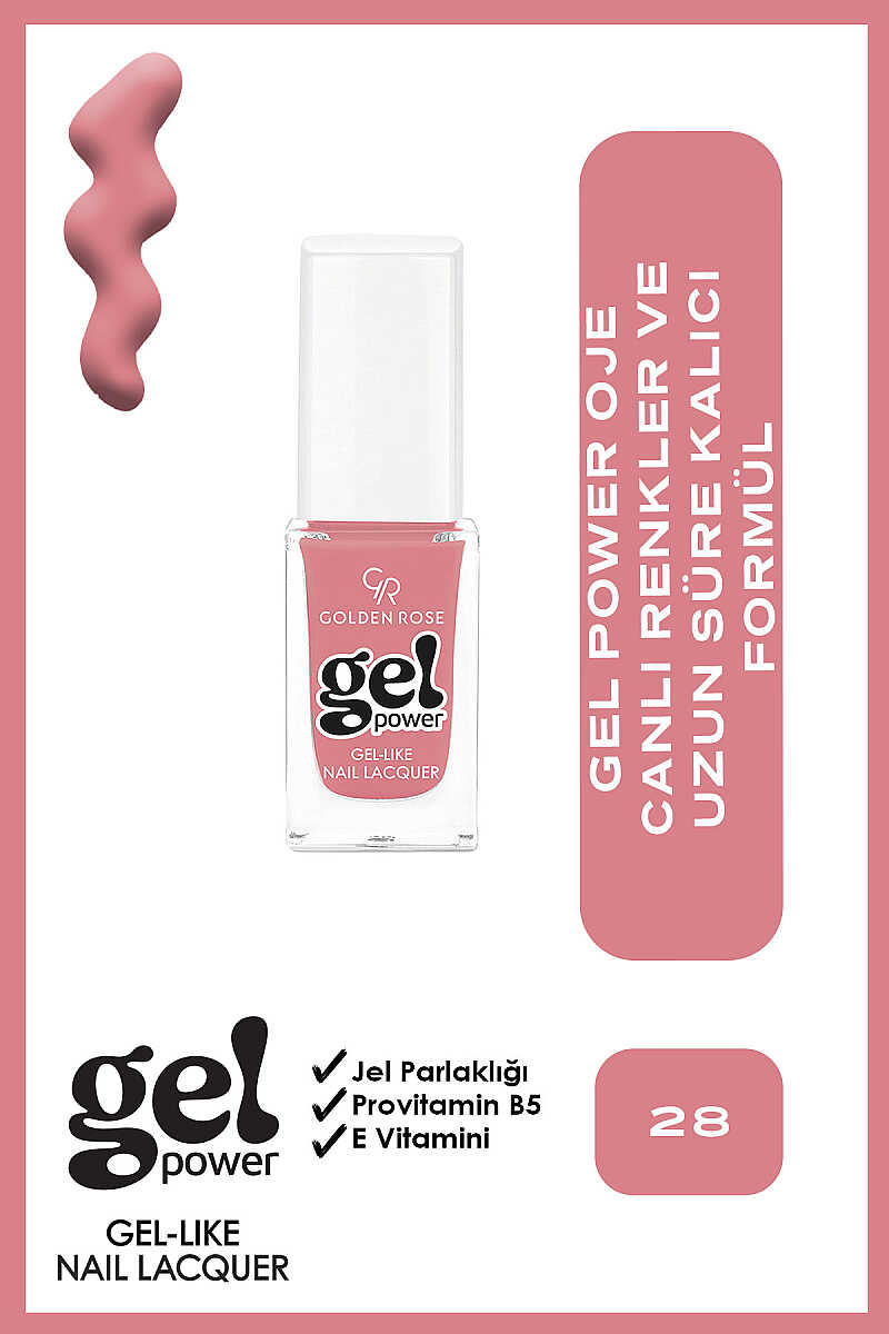 Golden Rose Gel Power Gel-Like Nail Color No:28 10.2ml