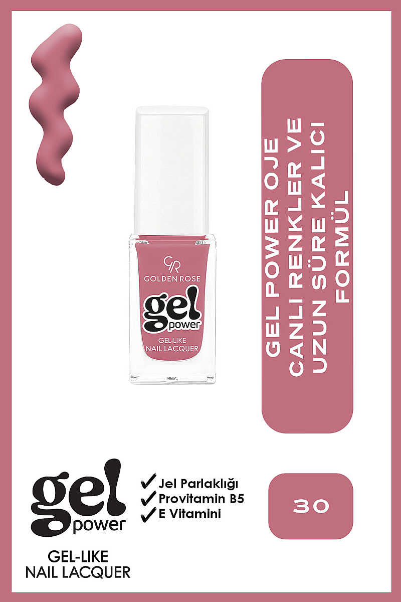 Golden Rose Gel Power Gel-Like Nail Color No:30 10.2ml