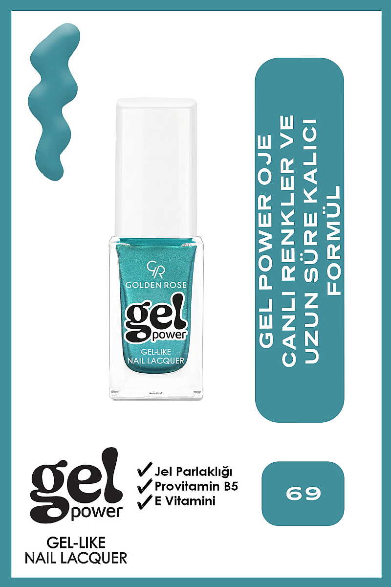 Golden Rose Gel Power Gel-Like Nail Color No:69 10.2ml