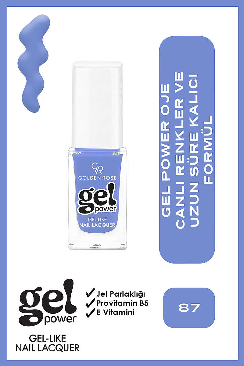 Golden Rose Gel Power Gel-Like Nail Color No:87 10.2ml