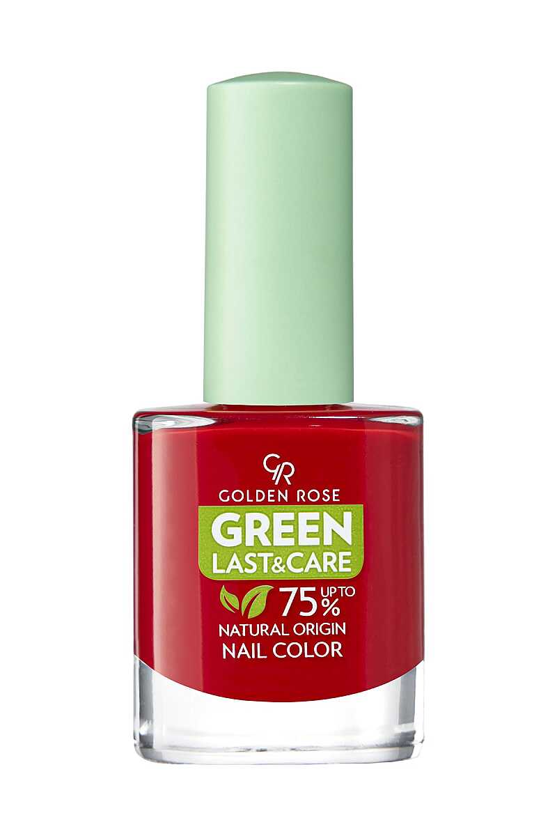 Golden Rose Green Last&Care Nail Color 125 - Vegan Plant-Based Nail Polish