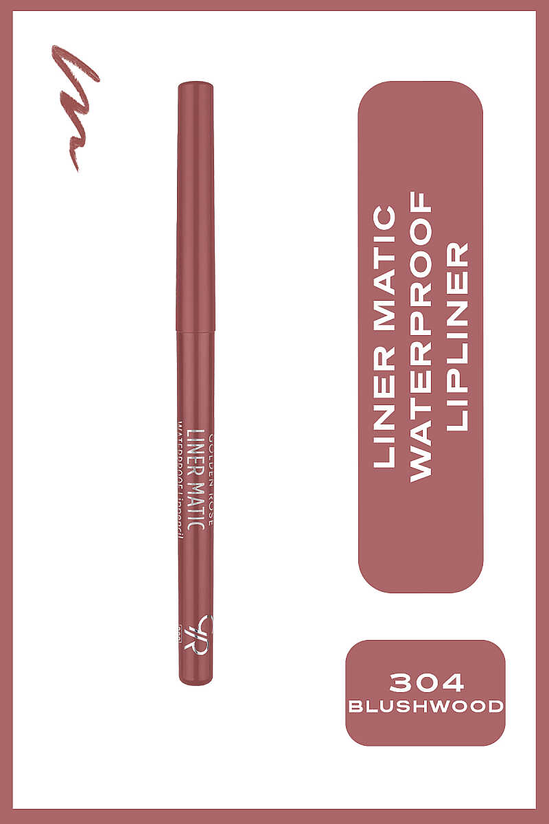 Golden Rose Liner Matic Waterproof Lip Liner 304 Blushwood