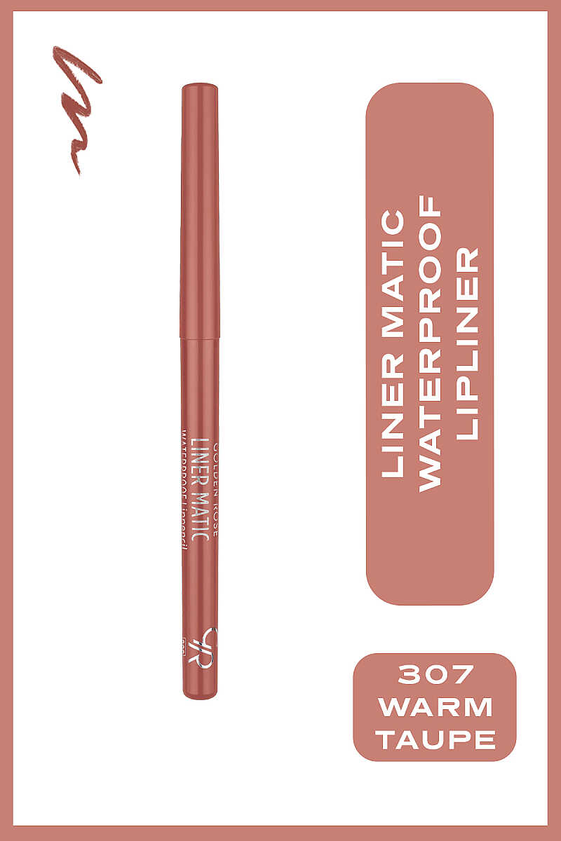 Golden Rose Liner Matic Water Resistant Lip Liner 307 Warm Taupe