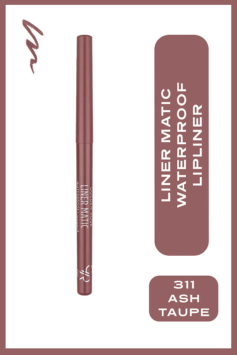 Golden Rose Liner Matic Waterproof Lip Liner Ash Taupe 311