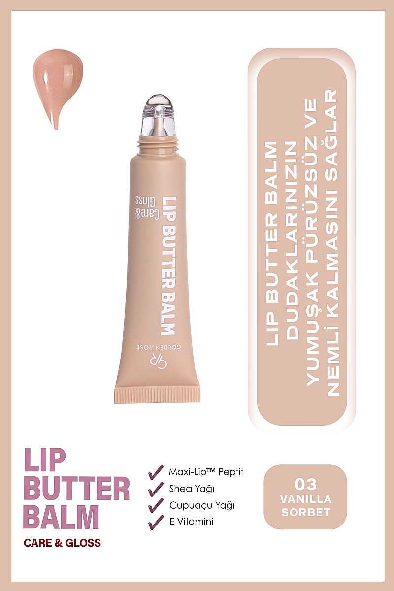 Golden Rose Lip Butter Balm 03 Vanilla Sorbet 1pc