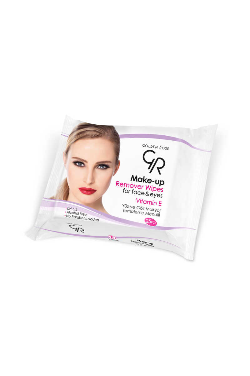 Golden Rose Makeup Remover Wipes with Vitamin E 20ct