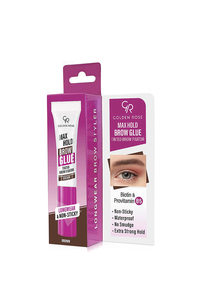 Golden Rose Max Hold Brow Glue Brown Lamination Effect 104
