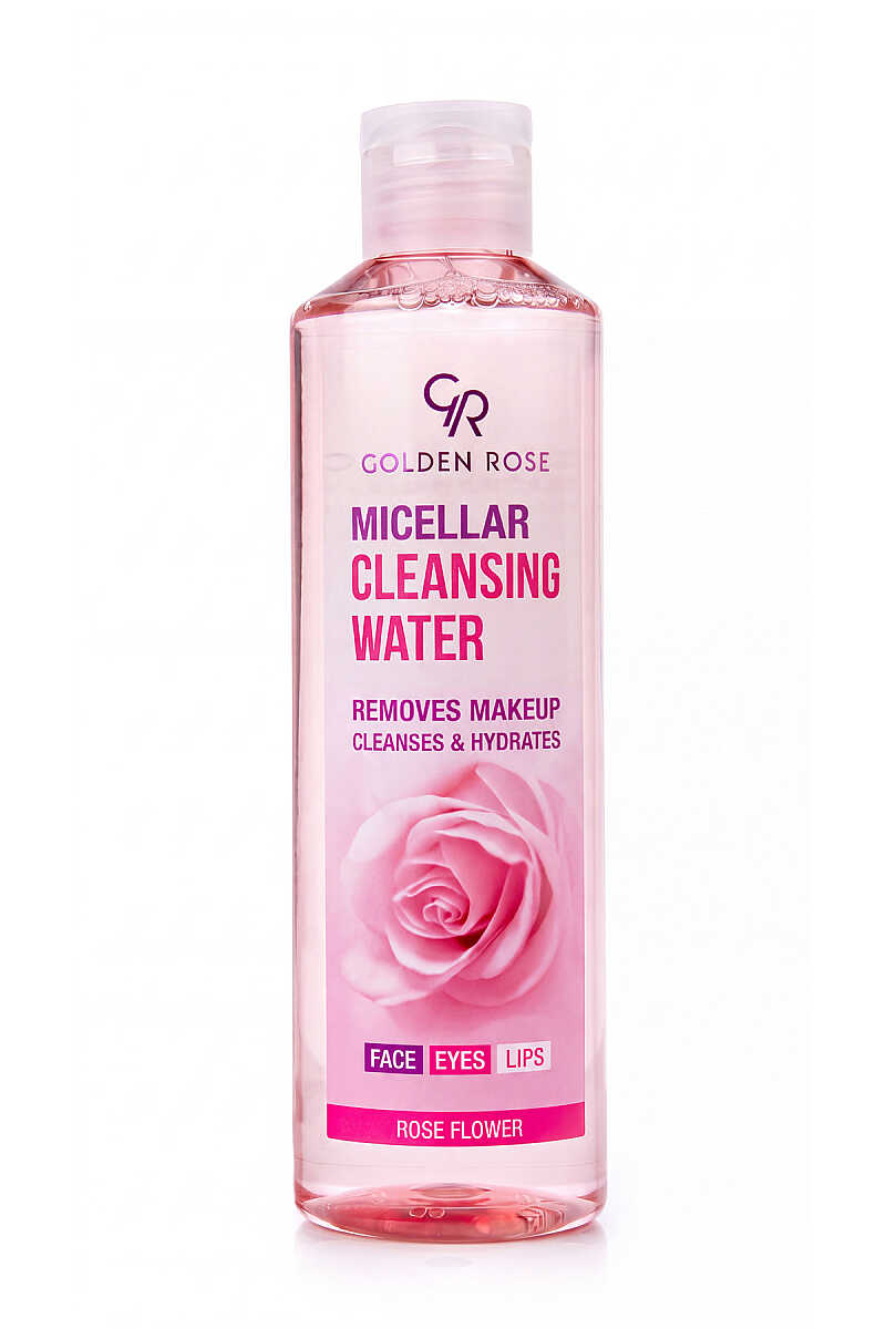 Golden Rose Micellar Cleansing Water - Makeup Remover for Face, Eyes & Lips