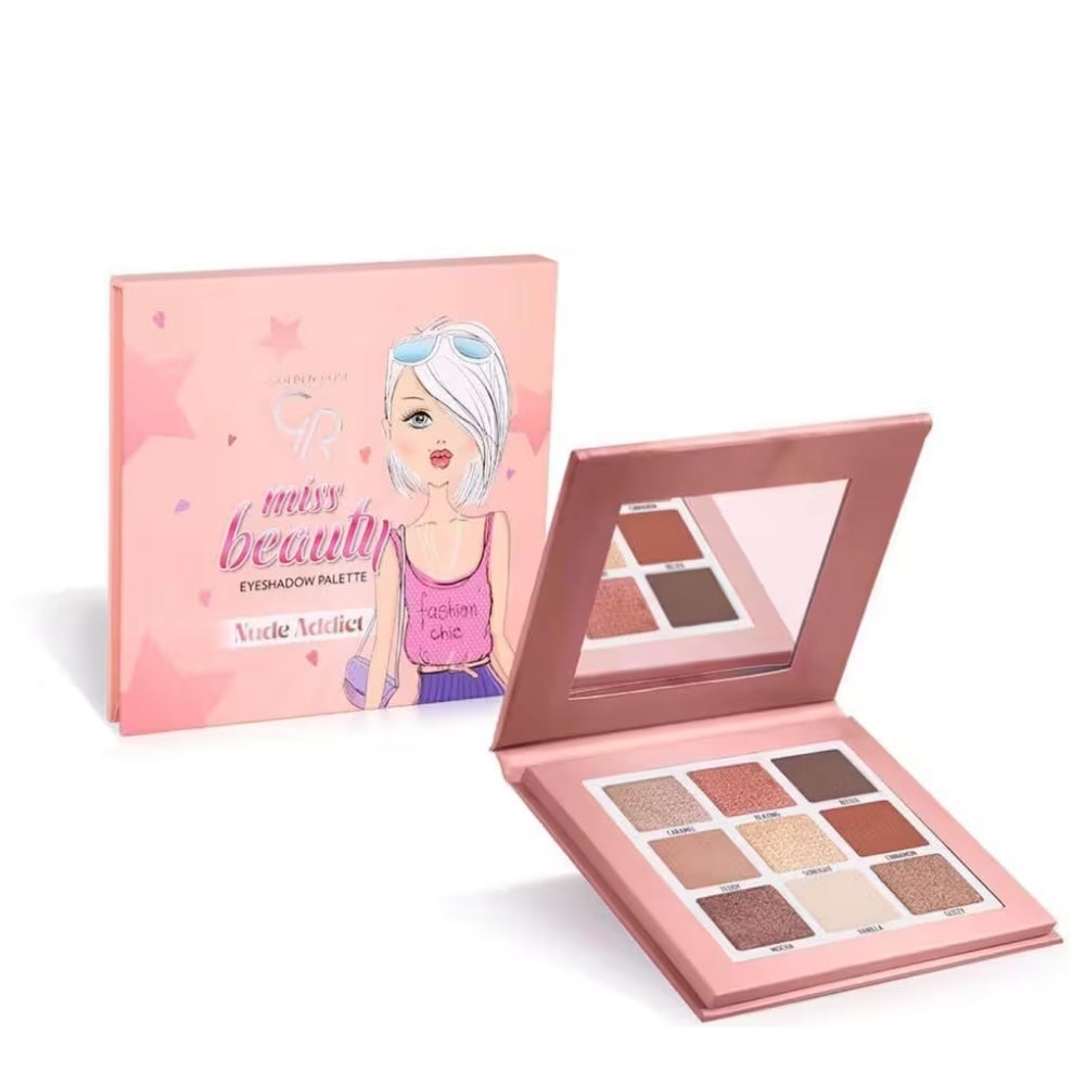 Golden Rose Miss Beauty Nude Addict Eyeshadow Palette 9g
