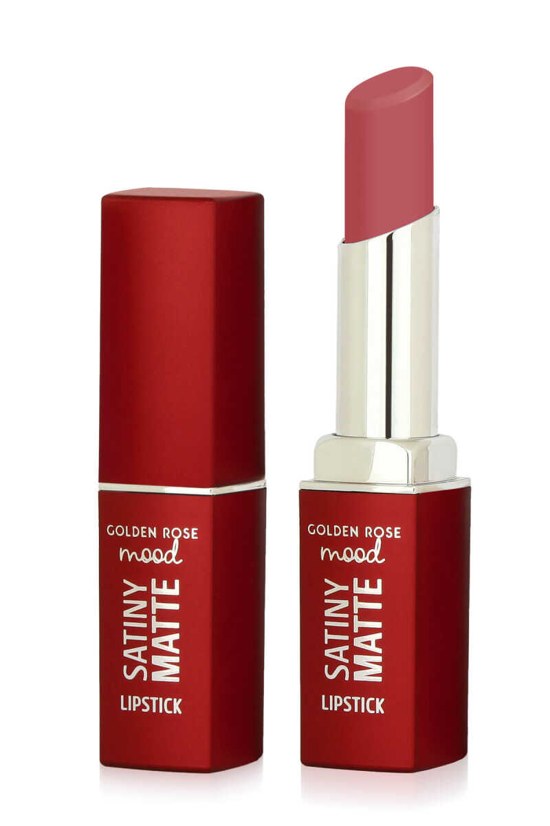 Golden Rose Mood Satiny Matte Lipstick 06 Peach Amber 4.2g