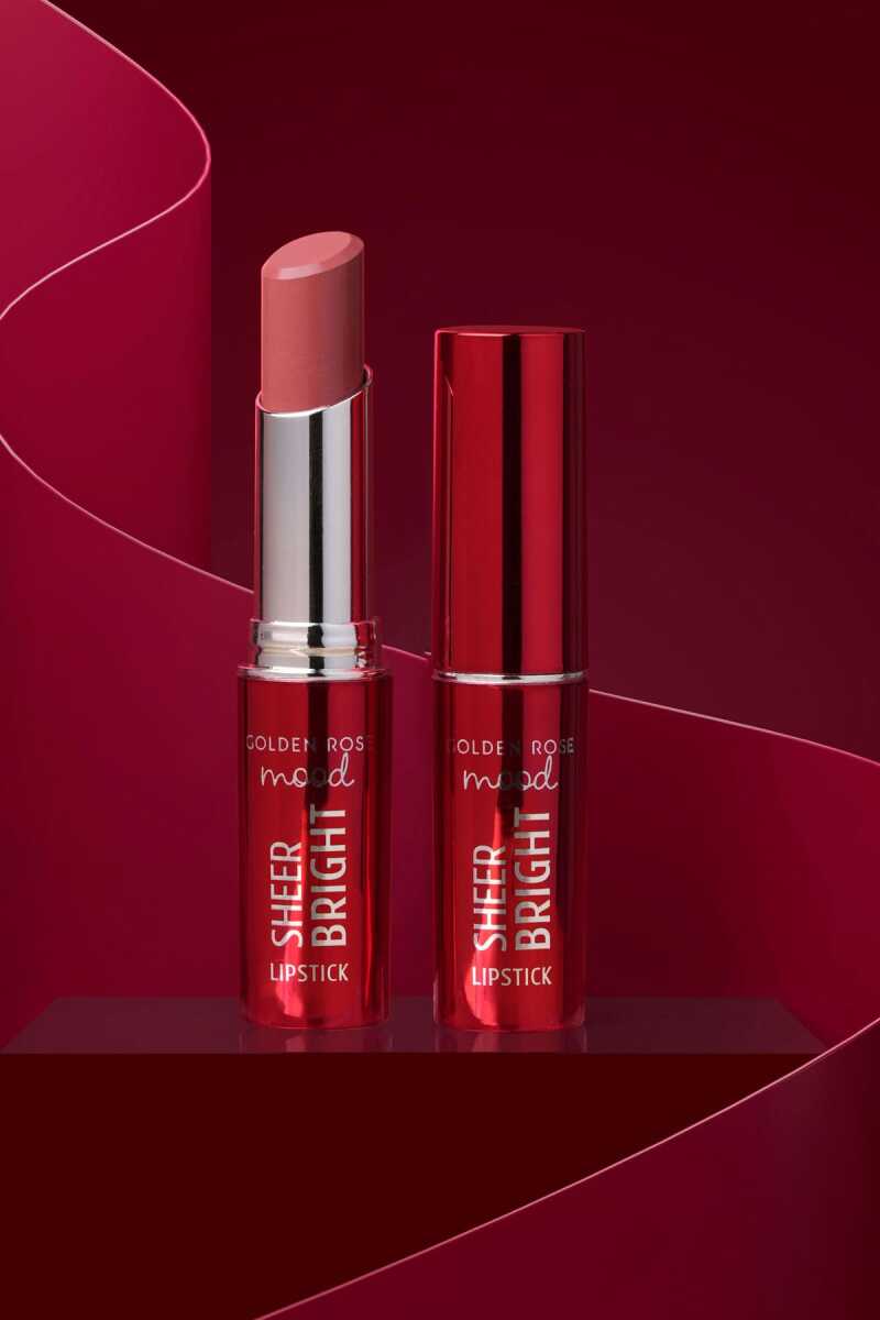 Golden Rose Mood Sheer Bright Lipstick 102 Peach Bliss 3.5g