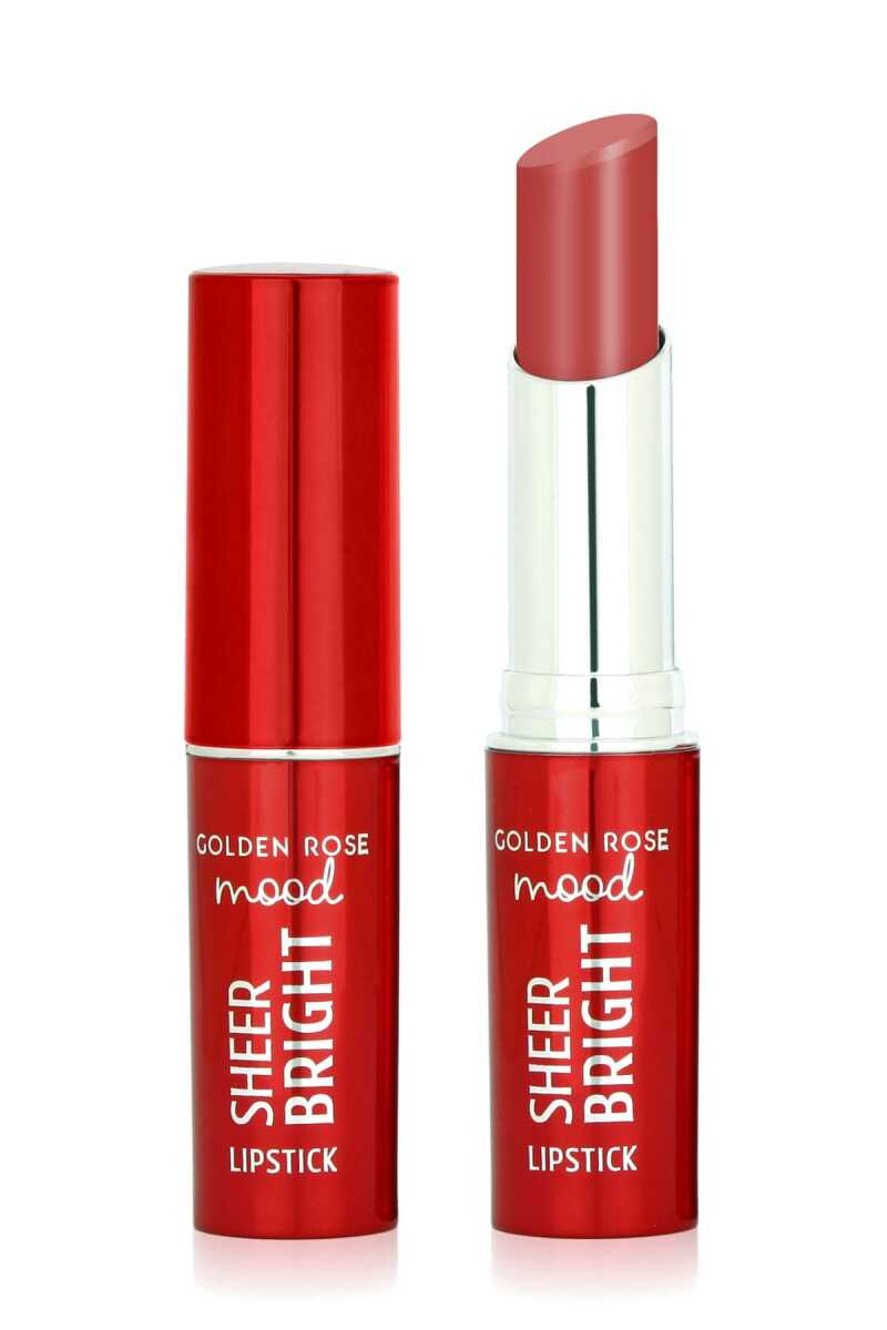 Golden Rose Mood Sheer Bright Lipstick 102 Peach Bliss 3.5g