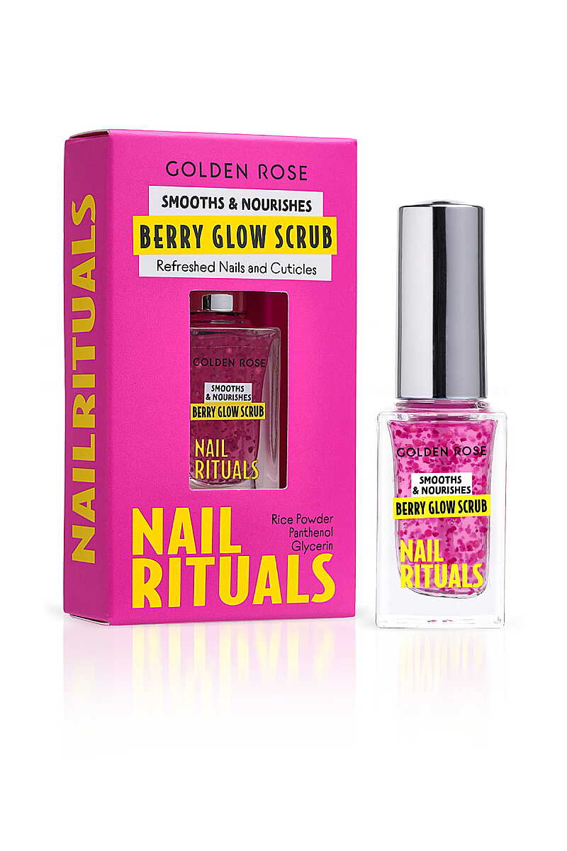 Golden Rose Nail Rituals Berry Glow Scrub Smoothing Formula 11ml