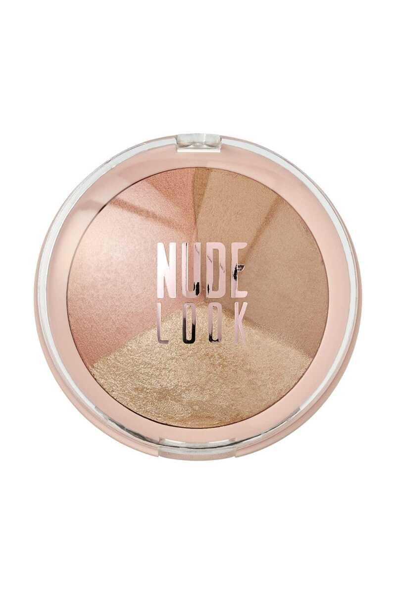 Golden Rose Nude Look Baked Trio Face Powder 3-in-1 Palette
