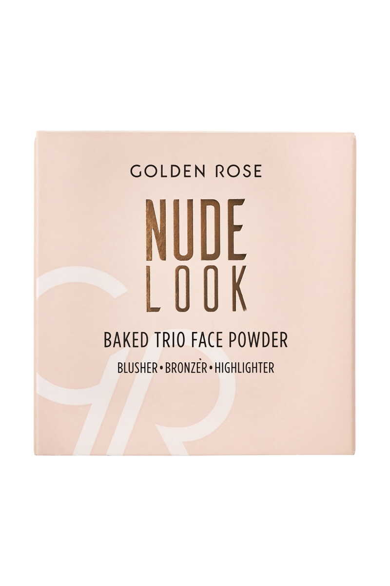 Golden Rose Nude Look Baked Trio Face Powder 3-in-1 Palette