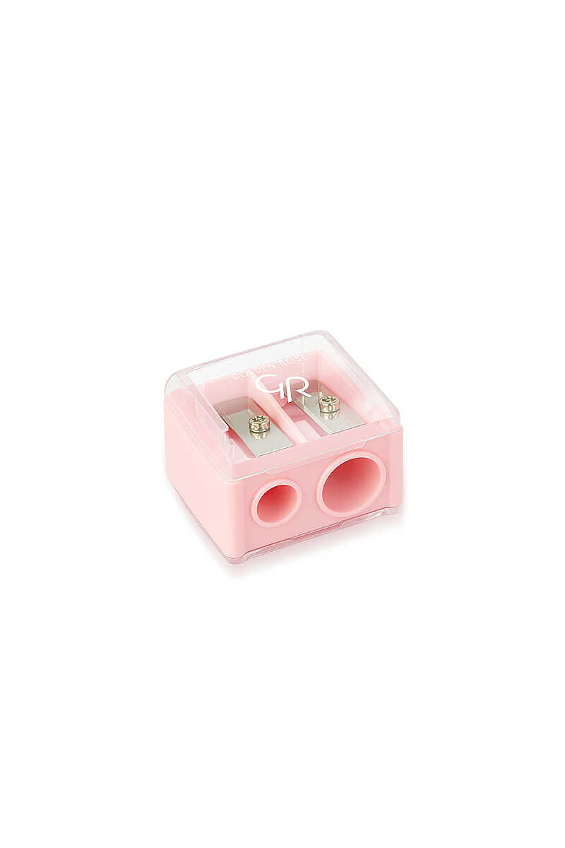 Golden Rose Makeup Pencil Sharpener for Precision Tips Pink